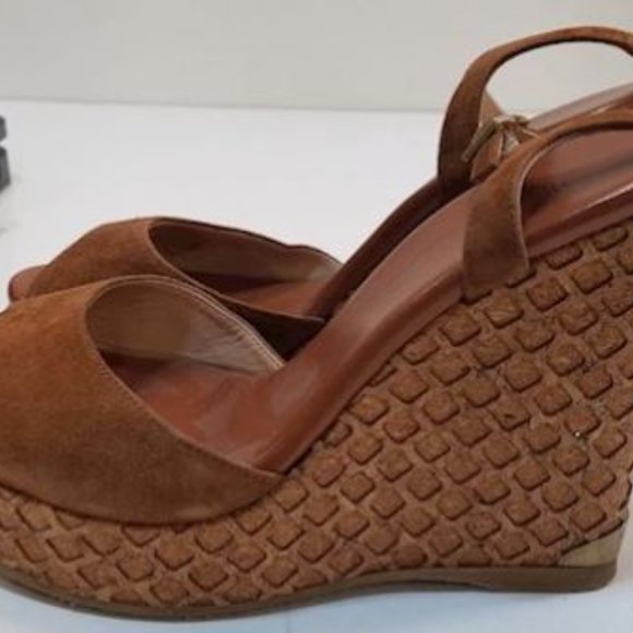 Jimmy Choo Perla 120 Suede Wedge Sandal - Picture 8 of 8